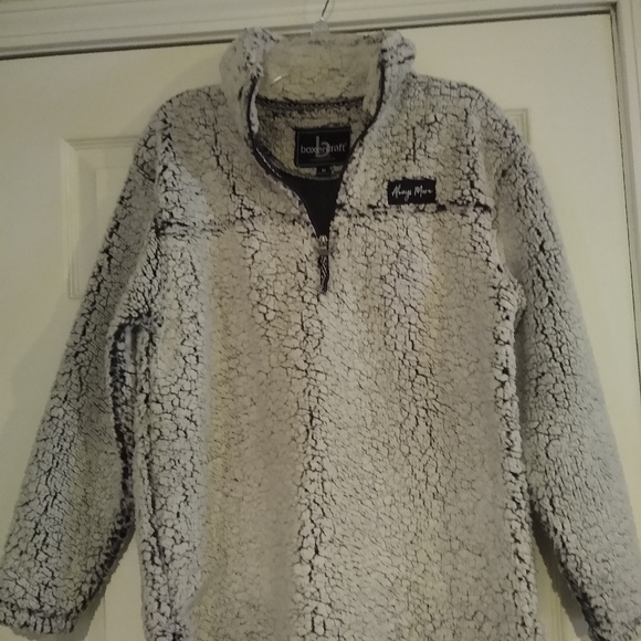 Sherpa Half Zip Pull over sweat shirt pre owned - Picture 1 of 5